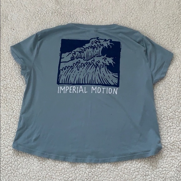 Blue Imperial Motion Cropped Tee - Picture 2 of 5